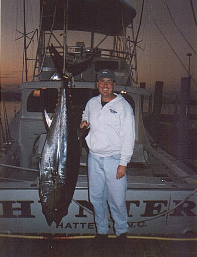 photo of John Whalen, stand-up bluefin tuna - Cape Hatteras