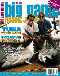 Big Game Fishing Journal cover Sept/Oct 2001 issue
